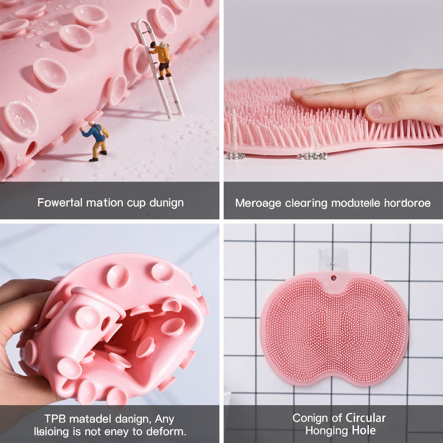 Scrub Your Feet & Back Hands-Free, Every Shower