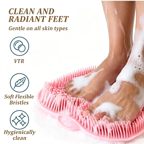 Scrub Your Feet & Back Hands-Free, Every Shower