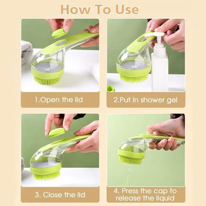 Wash, De-Shed & Massage in One Easy Bath Brush