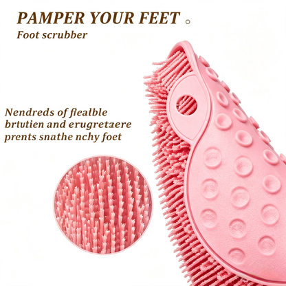 Scrub Your Feet & Back Hands-Free, Every Shower
