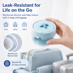 🦷✨3-in-1 Retainer Cleaning & Storage Case – Portable Leak-Resistant Soak Box with Drain Tray, Mirror & Cleaning Brush 🎁Buy 2 Free Shipping - White