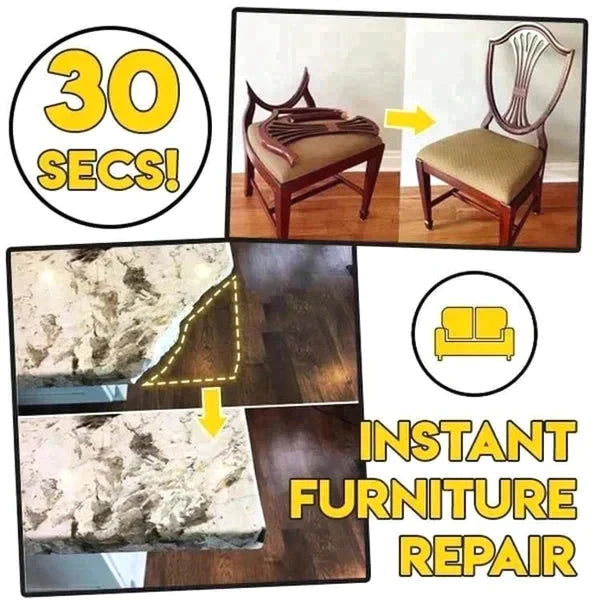 Welding oily glue used for fast furniture repair