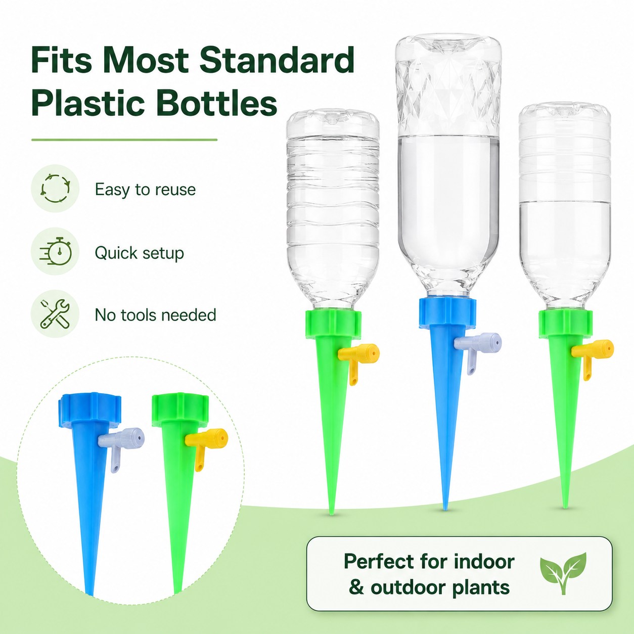 Adjustable Automatic Plant Watering Spikes