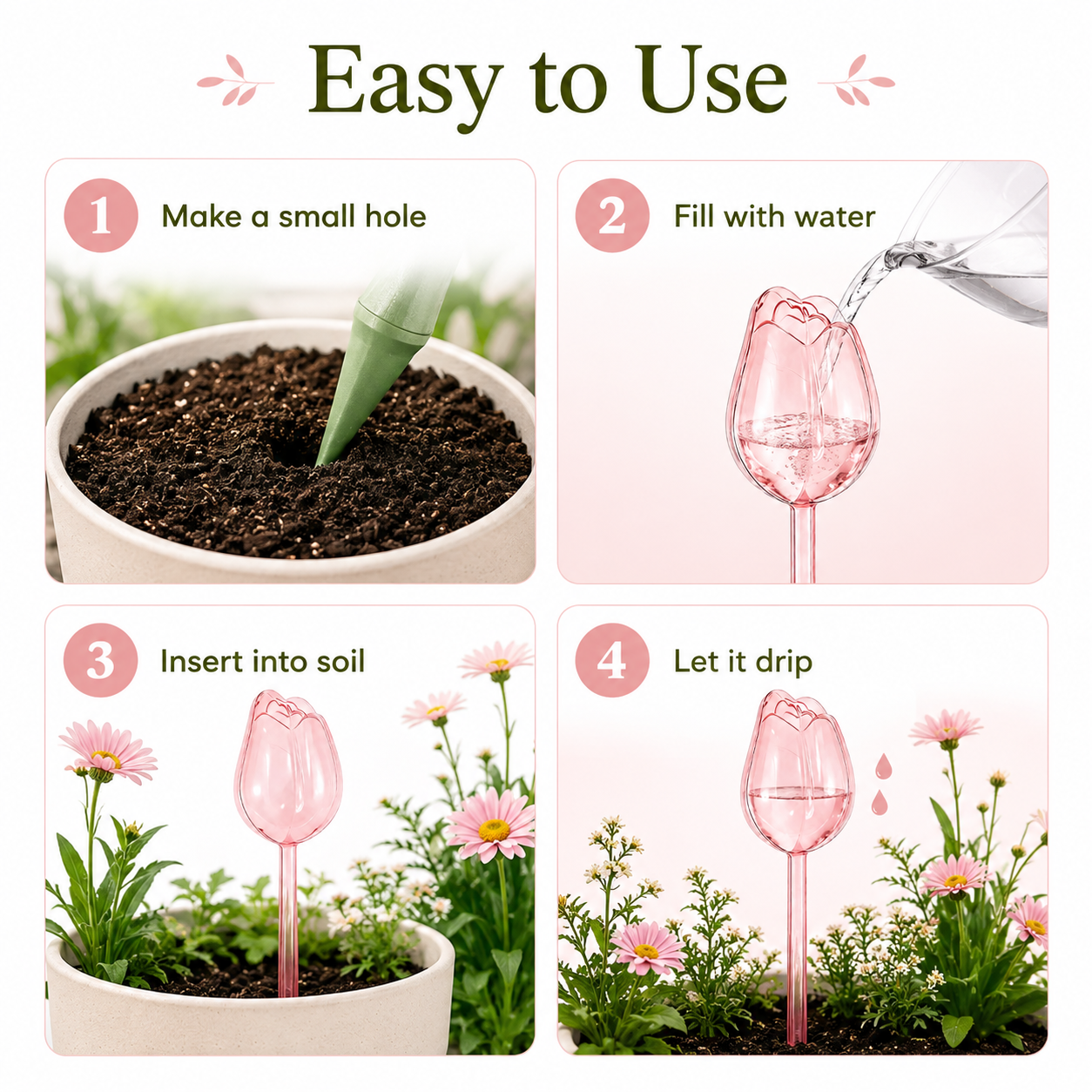 Decorative Bird Automatic Plant Watering Spike