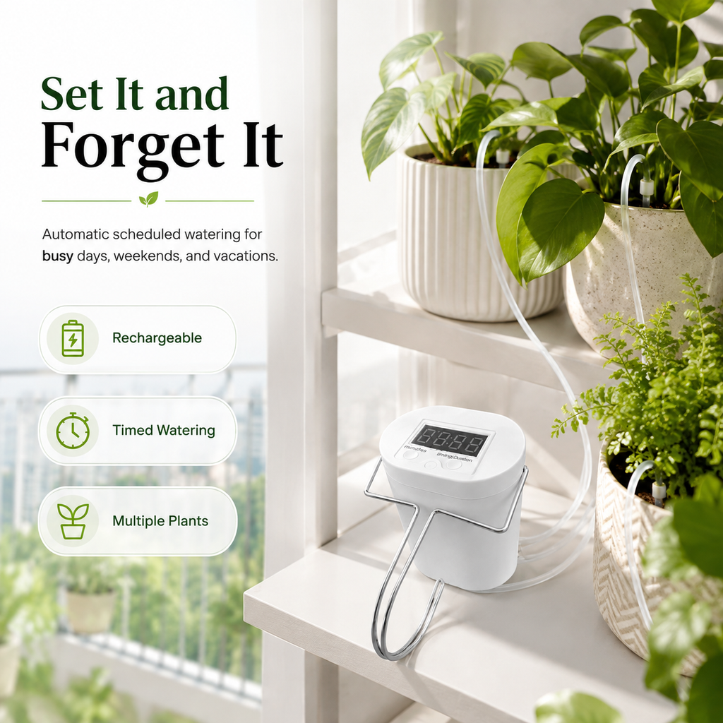 Smart Rechargeable Automatic Plant Watering System