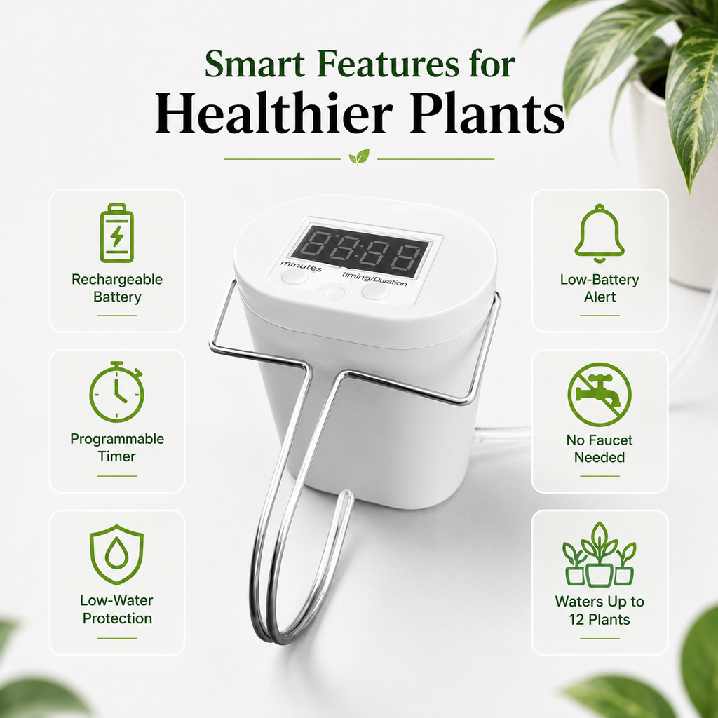 Smart Rechargeable Automatic Plant Watering System