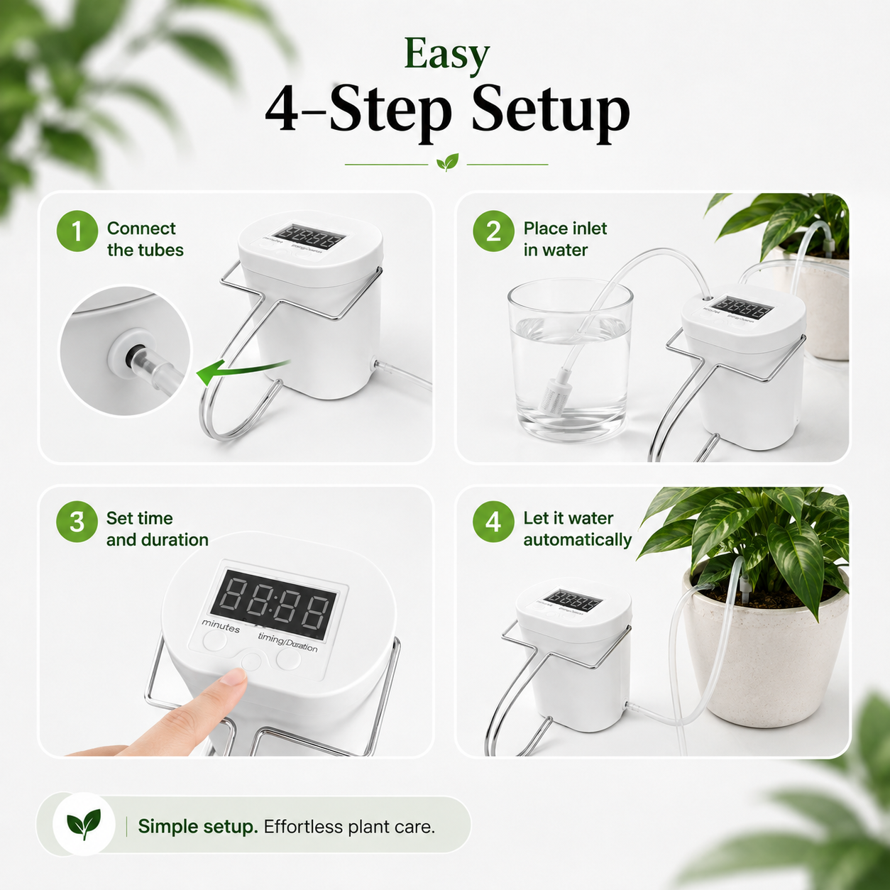 Smart Rechargeable Automatic Plant Watering System