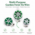 Multi-Purpose Garden Twist Tie Wire with Built-In Cutter