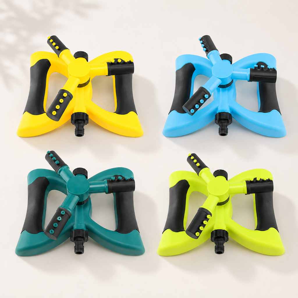 360° Rotating 3-Arm Garden Sprinkler