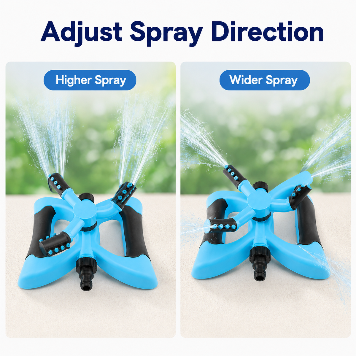 360° Rotating 3-Arm Garden Sprinkler