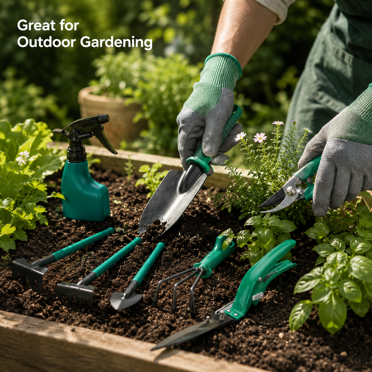 10-Piece Multi-Function Garden Tool Set