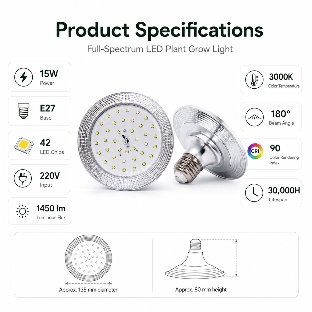 Full-Spectrum LED Plant Grow Light