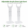 Adjustable Acrylic Grow Light Stand for T8/T20 Tubes