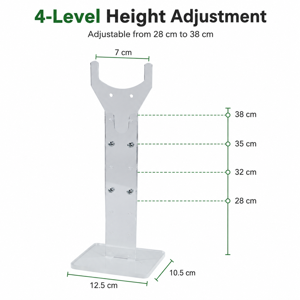 Adjustable Acrylic Grow Light Stand for T8/T20 Tubes