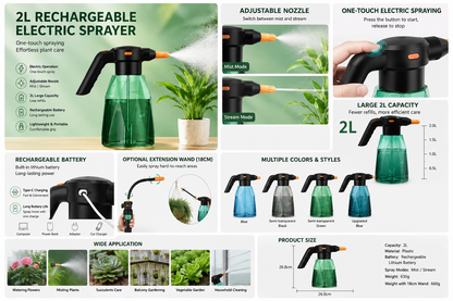 2L Rechargeable Electric Garden Sprayer