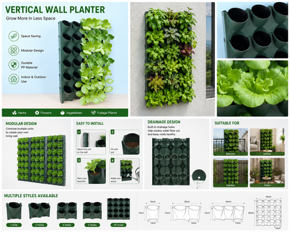 Modular Vertical Wall Planter