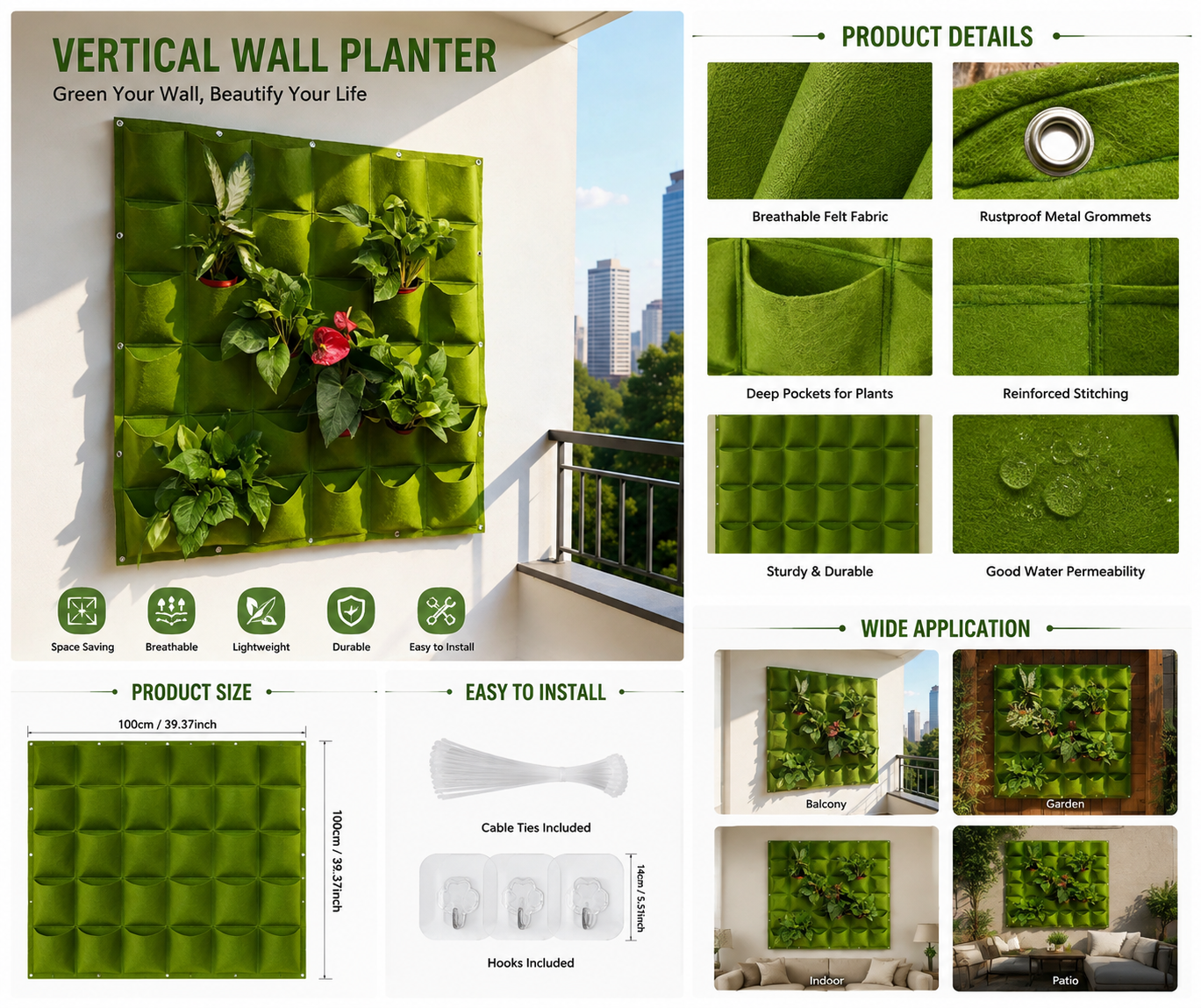 Vertical Wall Garden Planter
