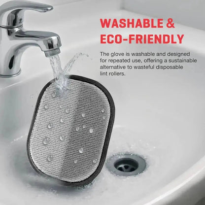One swipe lifts stubborn fur from couches, cars & clothes-Pet Hair Removal Gloves