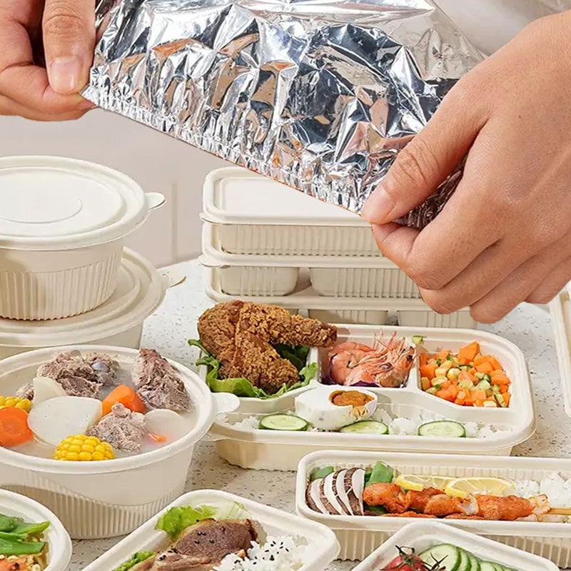 Heat Blocking Foil Insulation Cover-Keep Food Hot Longer  No More Cold Meals